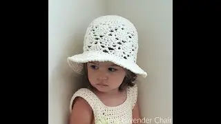 Vintage Sun Hat (Kids) Crochet Tutorial - The Lavender Chair