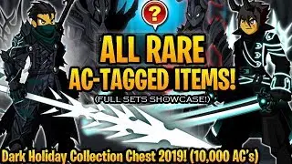 AQW - Dark Holiday Collection Chest 2019 (Black Friday Rares & Cyber Monday Rares) + SETS Showcase!