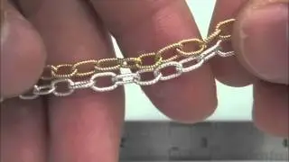 4mm Twisted Oval Link Chain by Foot