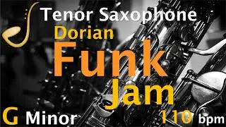 Alto Saxophone Funk Backing Track Jam G Dorian | Improvisation