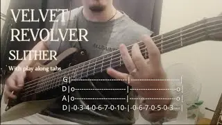 Velvet Revolver - Slither // BASS COVER and PLAY-ALONG TABS