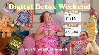 Social Media Detox Weekend ✨ Reducing Screen Time with Crochet, Reading & a Mental Health Reset