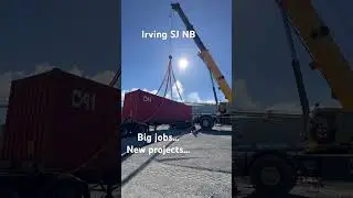 #canada #work #cool #crane #truck #job #delivery #sunyday #hardwork #container #construction #nice