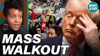 Mass Walkout Sweeps America on Trump's One-Year Anniversary