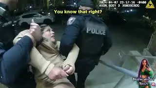 Baddies who act tough with law enforcement compilation  #bodycam #police #girlpower