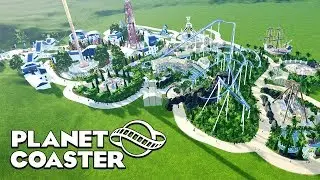 Planet Coaster (PC):  Alpine Park Time Lapse - Part 2