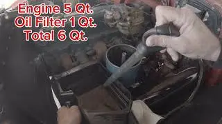 1954 Bel Air oil and filter cannister change Engine 235