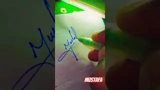 Mustafa name signature style | M signature style #shorts #trending #creative #sign #art