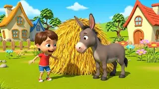 O Burro Tímido Espreitou por Trás do Palheiro 🐴 | Rimas Infantis e Canções para Crianças