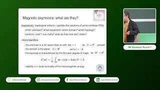 Prof. Cyrill Muratov | Skyrmions in ultrathin magnetic films: an overview