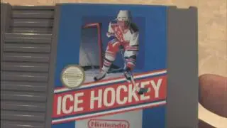 Classic Game Room - ICE HOCKEY for NES cartridge