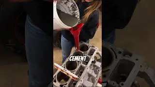 Why Car Guys Pour Cement in Their Engines &ndash; Explained in 60s