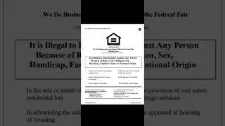 EQUAL HOUSING OPPORTUNITY&mdash;We Do Business in Accordance With The Federal Fair Housing Law Act of 1988