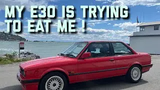 Замена стойки капота BMW E30 318is