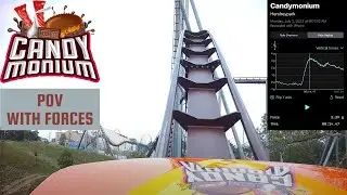 Candymonium POV with forces!!! Hersheypark B&M Hyper Coaster