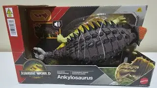 Lan&ccedil;amento! Unboxing anquilossauro jurassic world rebirth mattel 