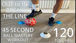 Ball Mastery Exercise 19- Improve Your Foot Skills & Fast Feet | Ball Control Drills For Footballers