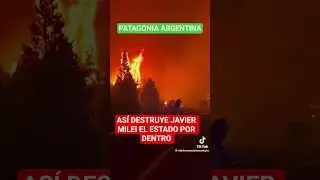 Se incendia la Patagonia Argentina por el abandono de MILEI hacia el Estado Nacional. #patagonia