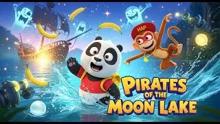 Bao the Panda and Momo the Monkey vs  Ghost Pirates! Fun Kids Animation