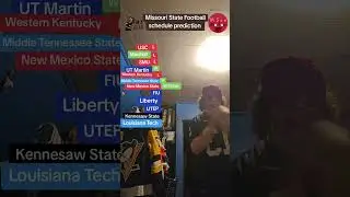 Missouri State Football schedule prediction. Who next????