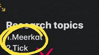 How to make a concrete poem about the tick