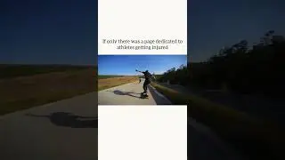 Skater crashes while going downhill #skateboard #longboarding #sport #injury