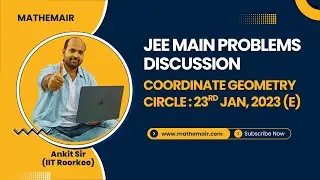 🔥 JEE Main: 31- Jan 2023 (Evening) Circle Question | Values of a&sup2; for Which x+y=0 Bisects Two Chords