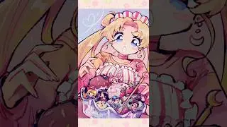 how i drew my sailor moon fanart 🌙❤️