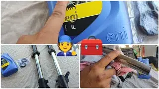 Cambio de retenes a barras invertidas de DM250X part1