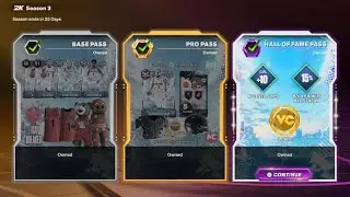 Buying and showcasing the Hall of Fame season 3 pass for NBA 2K26