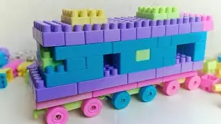 Satisfying ASMR LEGO Worker Transport Bus Build &ndash; Relaxing Construction Sounds