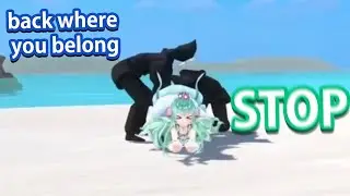 Just IRL Pomu and Elira dragging Finana on the floor