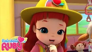 Rainbow Ruby - Train Stopping // All Dolled Up - Full Episode 🌈 Toys and Songs 🎵