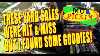 THESE CRAZY YARD SALES WERE HIT AND MISS BUT I FOUND SOME GOODIES!