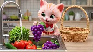 Kitten Chef Cooks French Fries | Cute Cat Cooking with Friends | Warm Friendship Story