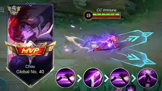 ABUSING THIS CHOU BEST ONE SHOT COMBO TRICK AGAINST META HEROES IN SOLO RANK (must try) 🔥🔥