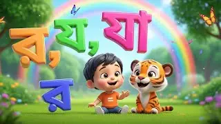 ছড়ায় ছড়ায় ব্যঞ্জনবর্ণ 😍 | Bangla Alphabet Rhymes for Kids | Funny Learning Cartoon