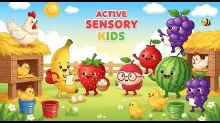 Farm School Sensory Play for Kids! 🐥🍎🐮 | Active Sensory Kids