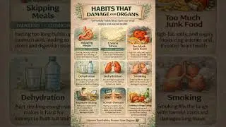 8 Common Habits Destroying Your Internal Organs #health #awareness