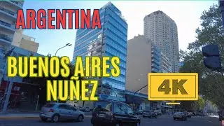 Buenos Aires. Barrio Nuñez (Av del Libertador) #argentina 4k Walking Tour