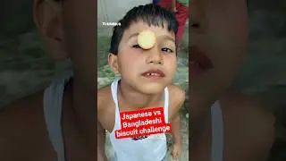 Japanese vs Bangladeshi 🍪🔥 Biscuit Game Challenge | TuhinHub Funny Video #shorts #funny #viral