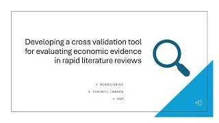 Developing a cross validation tool for evaluating economic evidence in rapid literature reviews