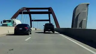 Lewisville Lake Toll Bridge eastbound