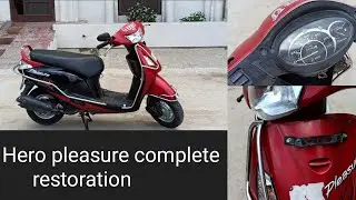 Hero Pleasure Restoration | Old Hero Honda pleasure scooter Restored & modified |
