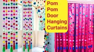 #DIY Pom Pom Door🚪Hanging // How To Make Door Hanging Toran Making at Home🏠🏠 // Woolen Craft Ideas