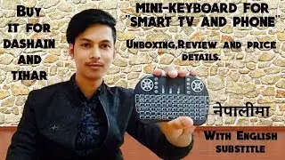 Wireless mini keyboard with touchpad for smart tv and phone/Review/unboxing/price