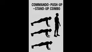 20 Rounds of 10 Reps | Commando &rarr; Push-Up &rarr; Stand-Up Combo (25 Rounds If This Gets 5 Likes)