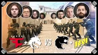 FaZe & Spirit vs FURIA & NAVI - 10v10 SHOWMATCH!