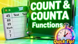 One Formula Counts Numbers&hellip; the Other Counts EVERYTHING 😲 | COUNT vs COUNTA