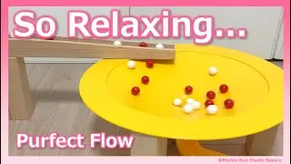 Relaxing Marble Run｜Funnel, Xylophone & Cuboro Flow